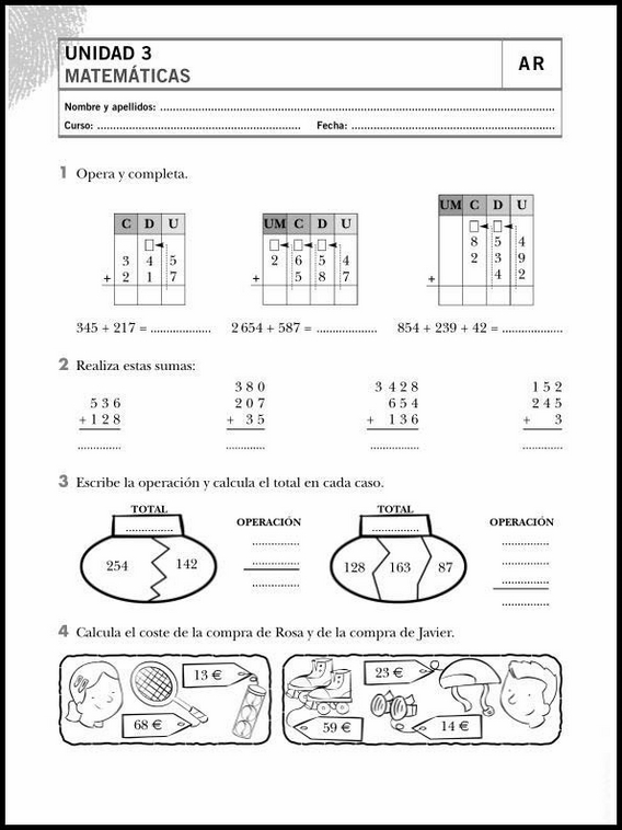 Entraînements de mathématiques pour enfants de 8 ans 13