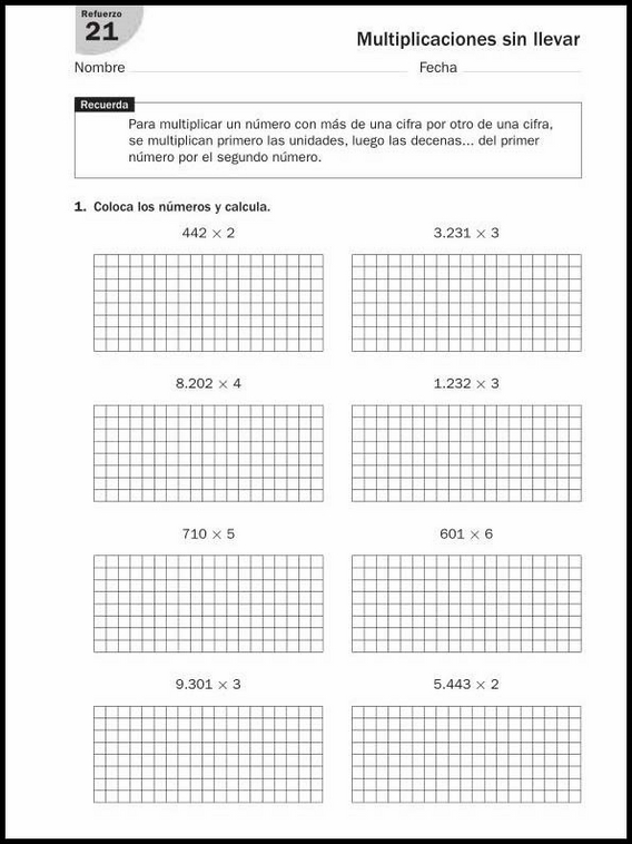 8 años 3º Educacion Primaria Refuerzo 132