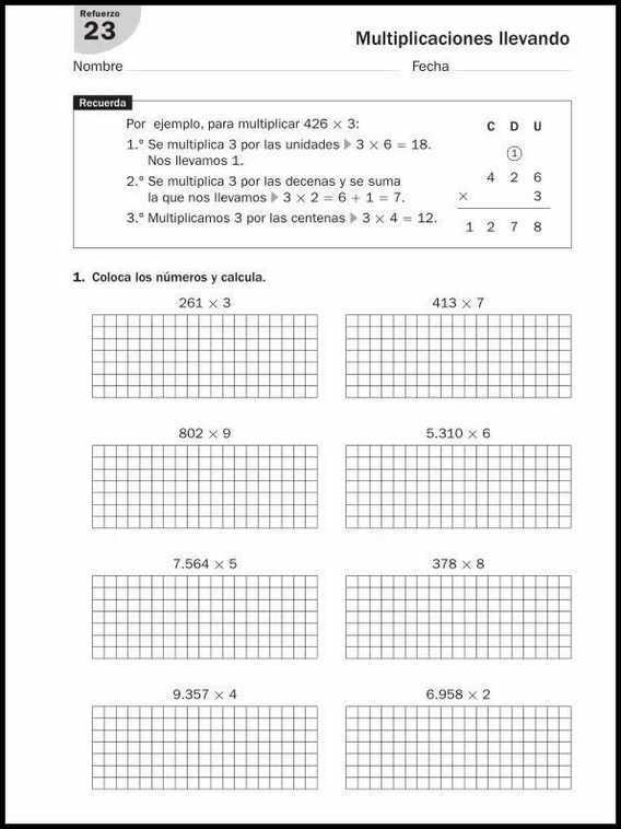 Exercícios de matemática para crianças de 8 anos 134