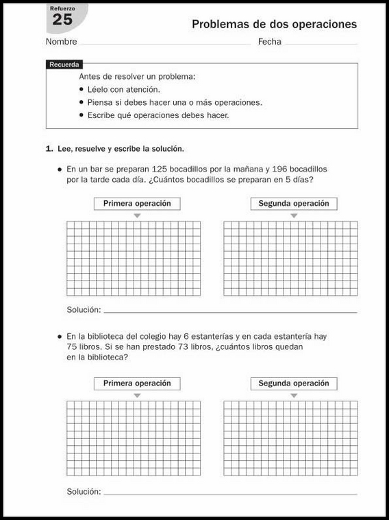 8 años 3º Educacion Primaria Refuerzo 136