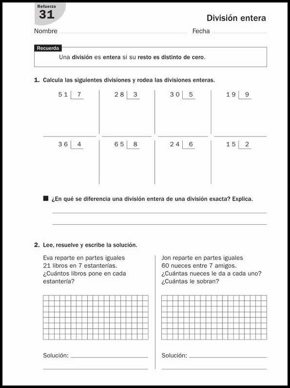 Exercícios de matemática para crianças de 8 anos 142