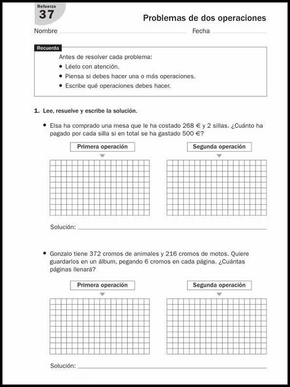 Entraînements de mathématiques pour enfants de 8 ans 148