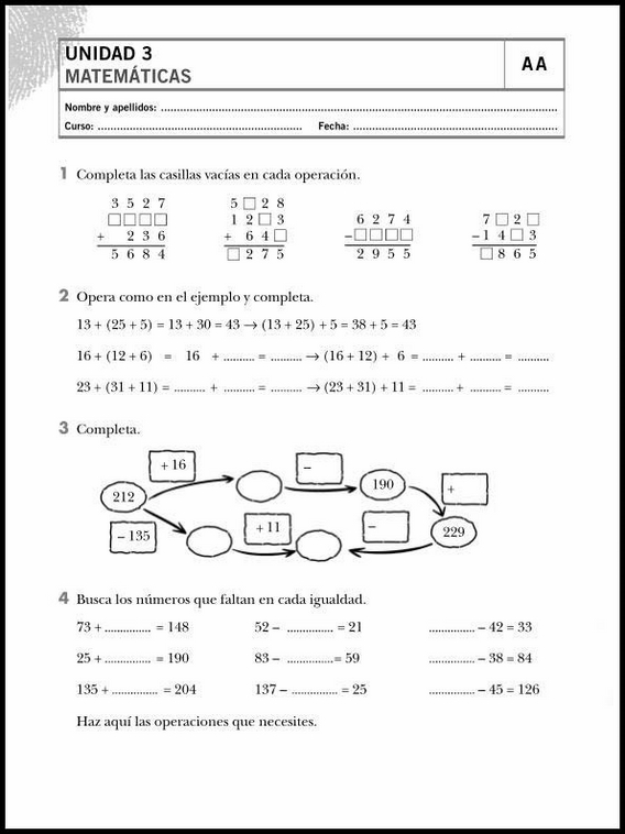 Entraînements de mathématiques pour enfants de 8 ans 15