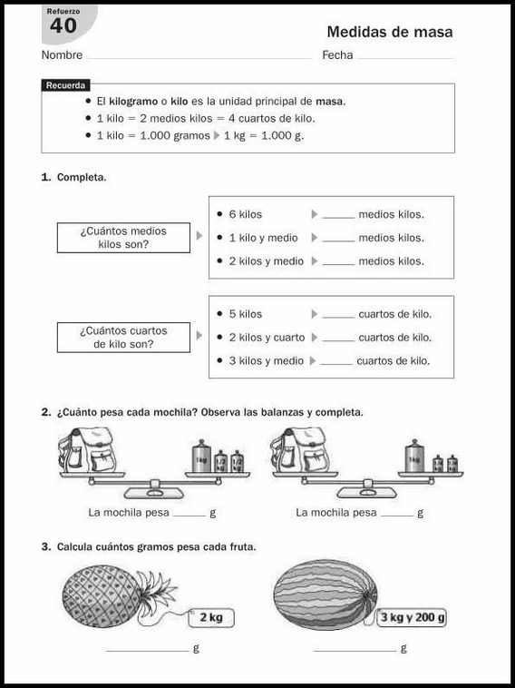 8 años 3º Educacion Primaria Refuerzo 151