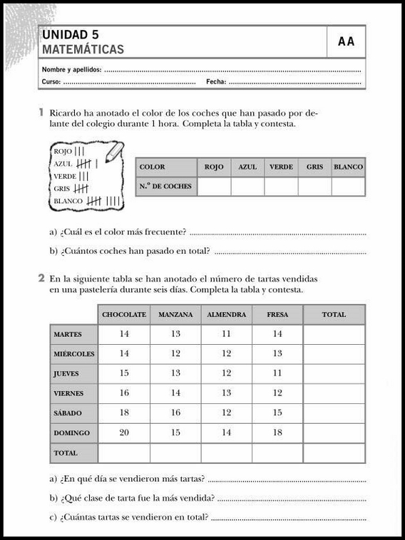 8 años 3º Educacion Primaria Refuerzo 27