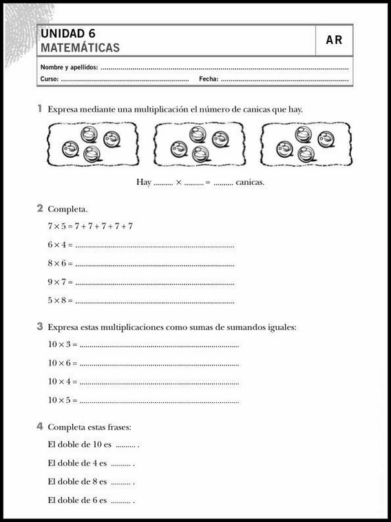 Exercícios de matemática para crianças de 8 anos 31