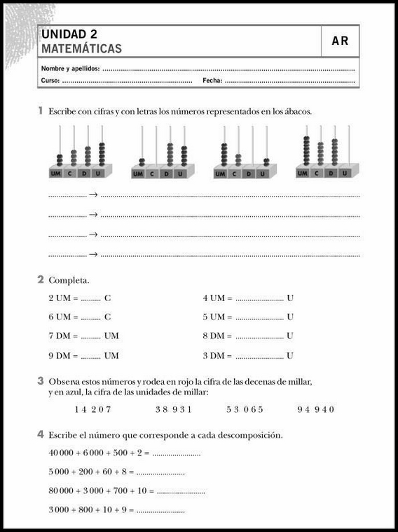 Exercícios de matemática para crianças de 8 anos 7