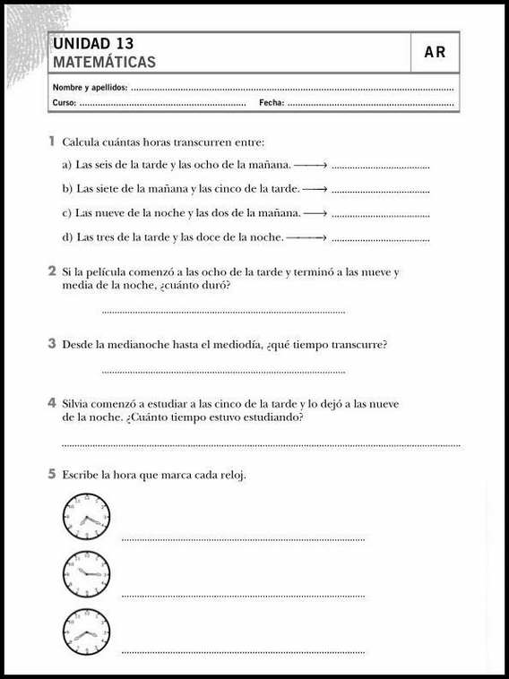 Exercícios de matemática para crianças de 8 anos 72