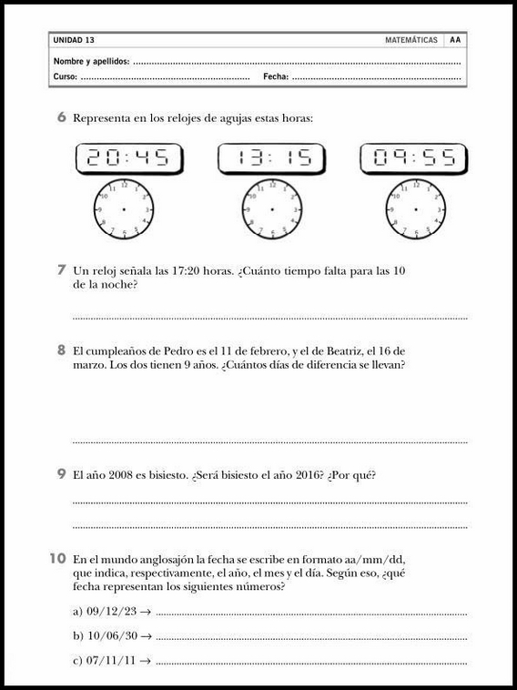 Entraînements de mathématiques pour enfants de 8 ans 75