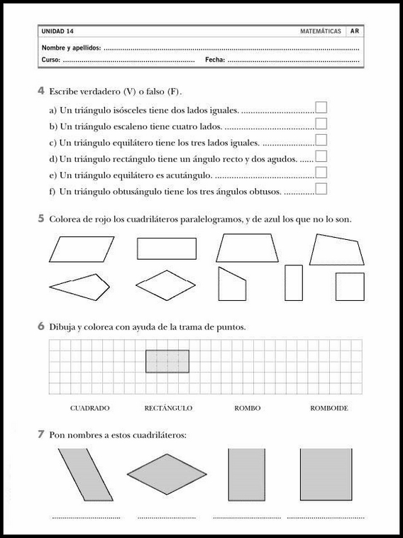 Entraînements de mathématiques pour enfants de 8 ans 77