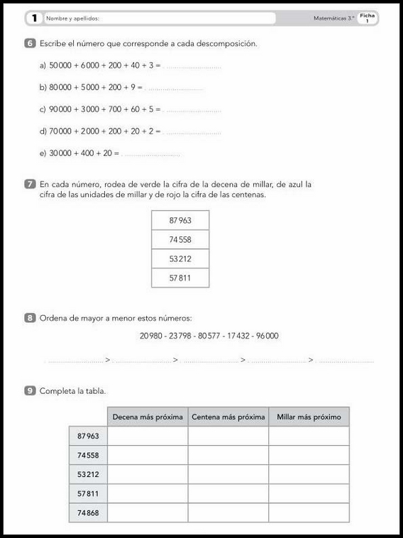 Entraînements de mathématiques pour enfants de 8 ans 89