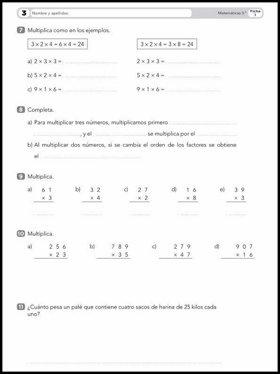 8 años 3º Educacion Primaria Refuerzo 93