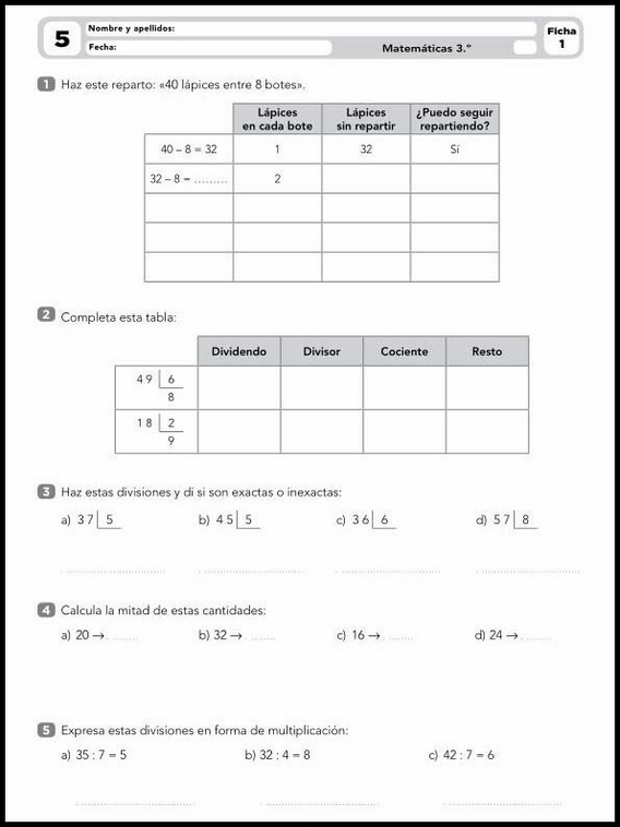 Mathe-Übungsblätter für 8-Jährige 96