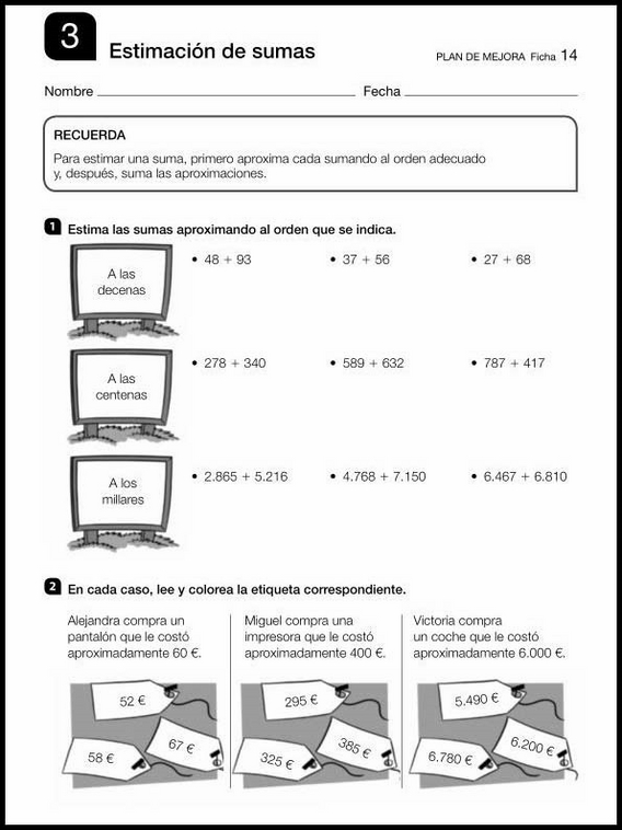 Revisões de matemática para crianças de 8 anos 14