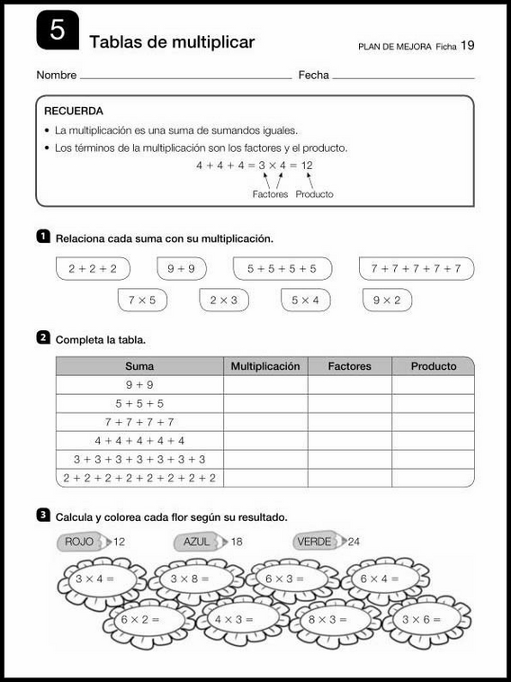 Mathe-Wiederholungsblätter für 8-Jährige 19