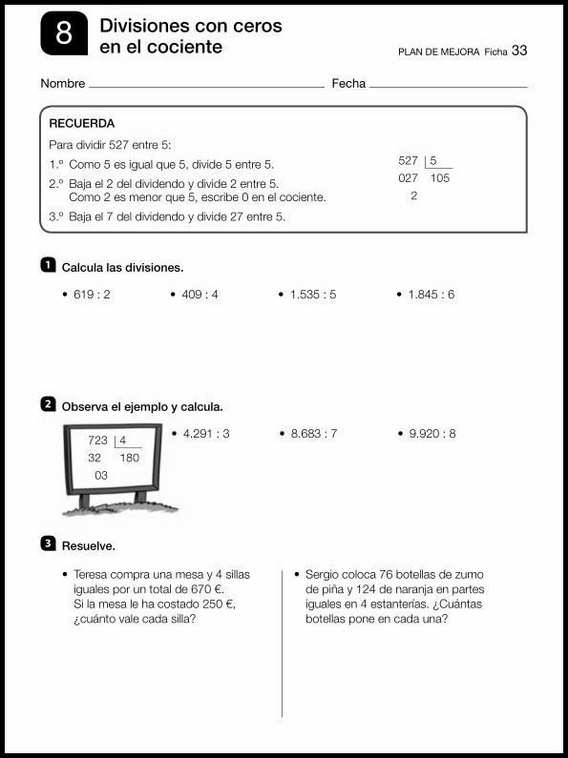 Révisions de mathématiques pour enfants de 8 ans 33