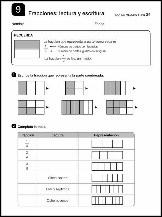 Revisões de matemática para crianças de 8 anos 34