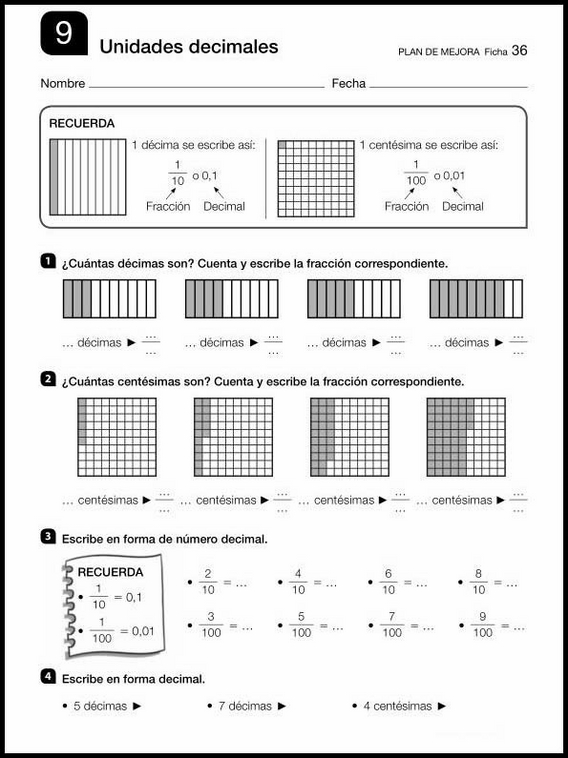 Revisões de matemática para crianças de 8 anos 36