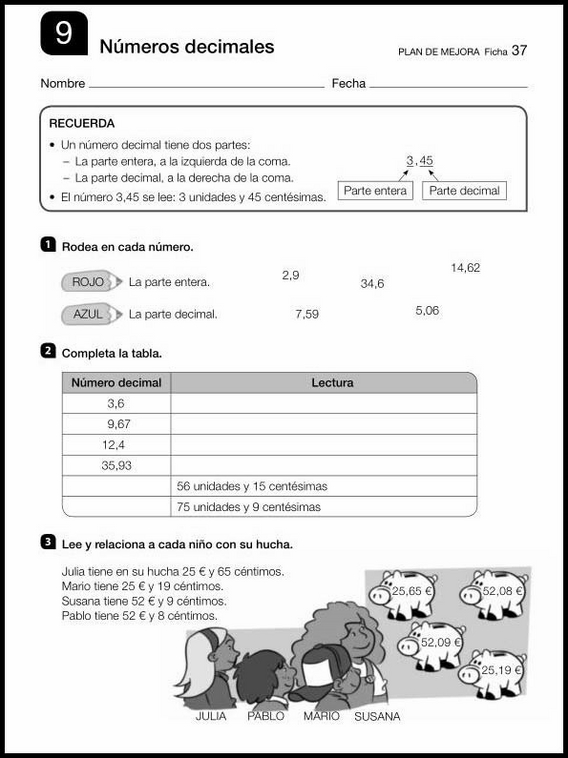 Revisões de matemática para crianças de 8 anos 37