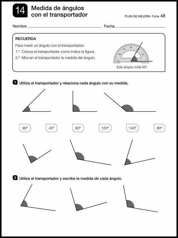 Revisões de matemática para crianças de 8 anos 48