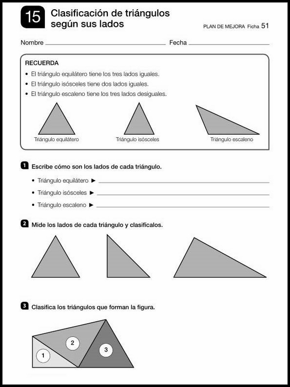 Revisões de matemática para crianças de 8 anos 51