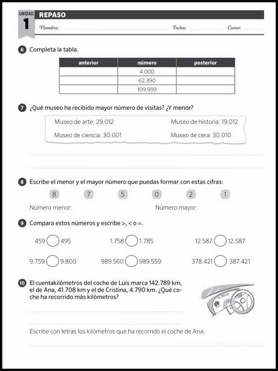 Révisions de mathématiques pour enfants de 8 ans 54