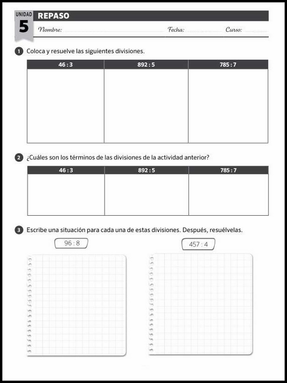 Revisões de matemática para crianças de 8 anos 67