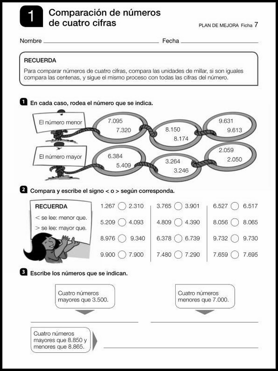 Revisões de matemática para crianças de 8 anos 7