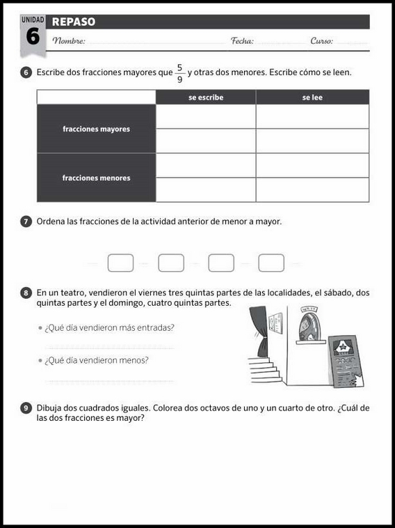 Revisões de matemática para crianças de 8 anos 74