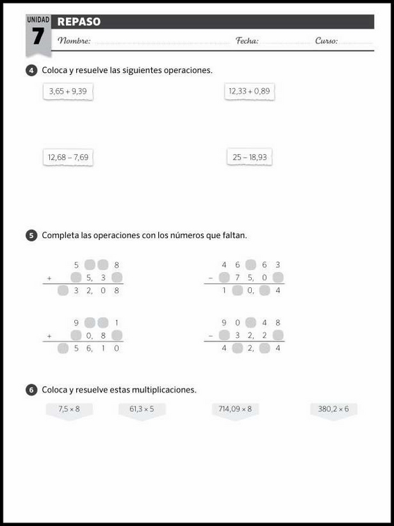 Maths Review Worksheets for 8-Year-Olds 76