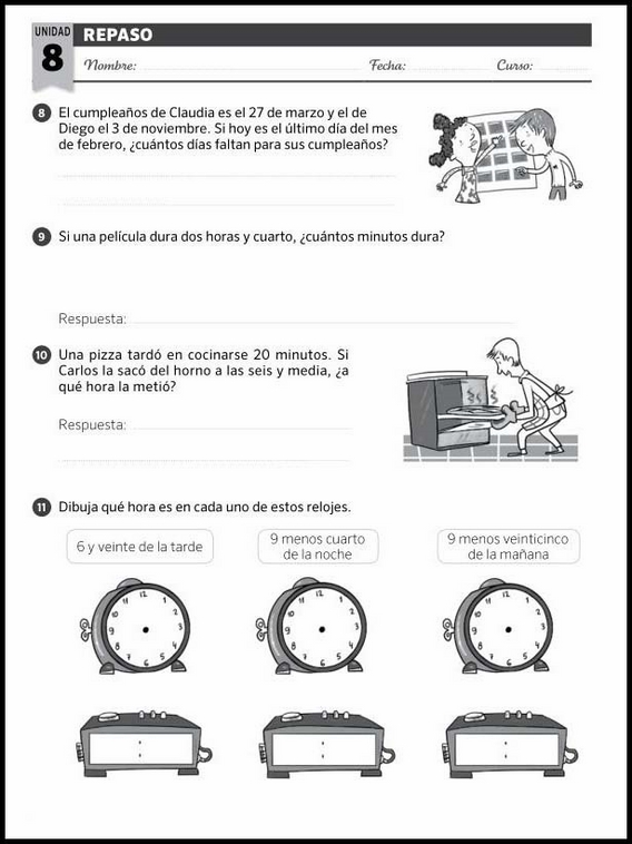 Revisões de matemática para crianças de 8 anos 80