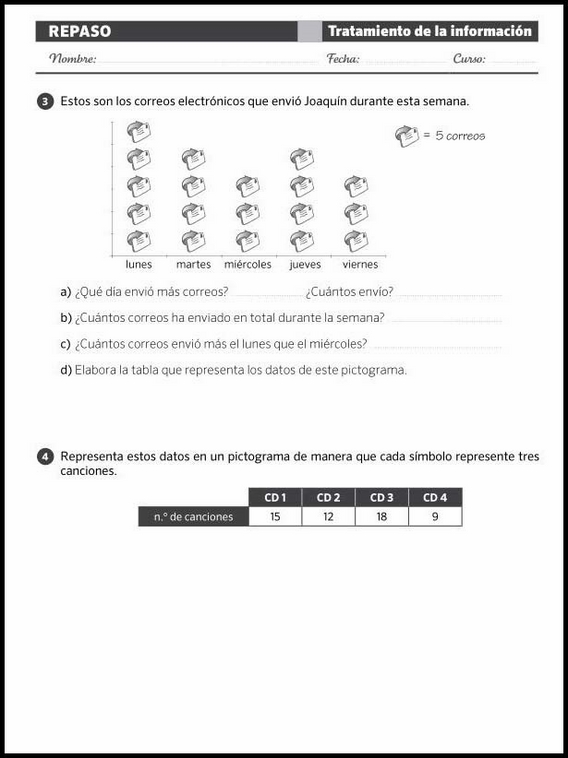 Revisões de matemática para crianças de 8 anos 88