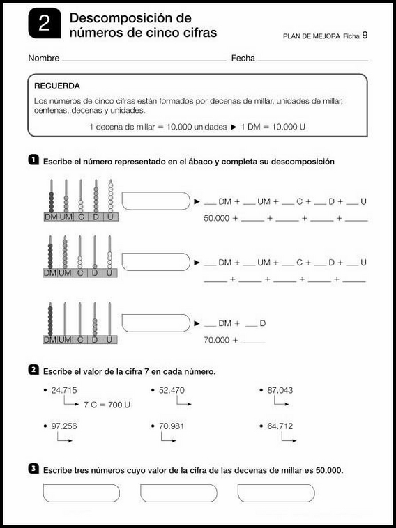 Maths Review Worksheets for 8-Year-Olds 9