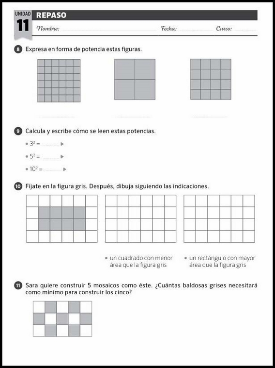 Revisões de matemática para crianças de 8 anos 91