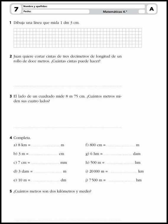 Exercices de mathématiques pour enfants de 9 ans 13