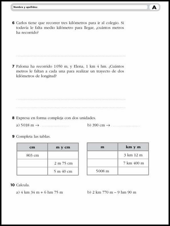 Exercices de mathématiques pour enfants de 9 ans 14