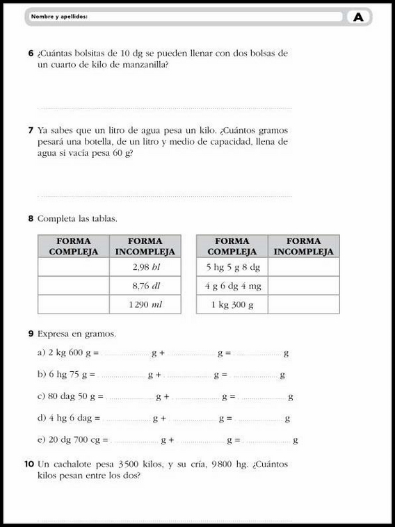 Matematikkoppgaver for 9-åringer 16