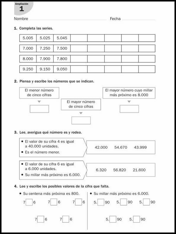 Atividades de matemática para crianças de 9 anos 25