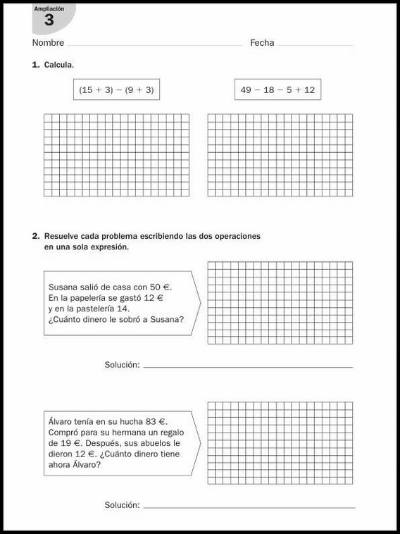 Exercices de mathématiques pour enfants de 9 ans 27