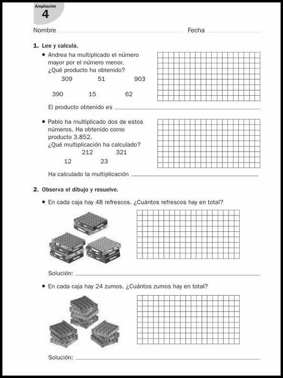 Esercizi di matematica per bambini di 9 anni 28