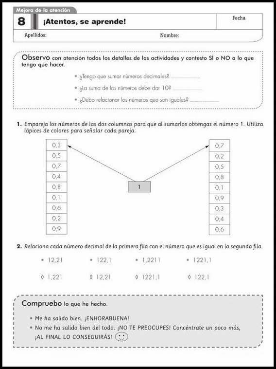 Exercices de mathématiques pour enfants de 9 ans 54