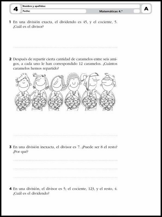 Exercices de mathématiques pour enfants de 9 ans 7