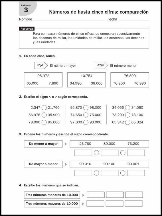 9 años 4º Educacion Primaria Refuerzo 27