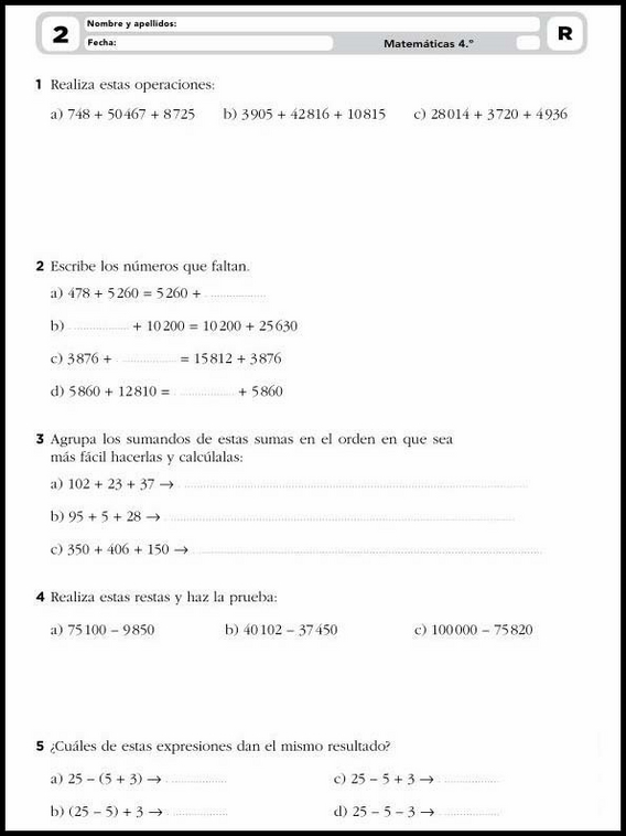 Matematikøvelser til 9-årige 3