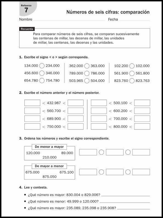 Exercícios de matemática para crianças de 9 anos 31