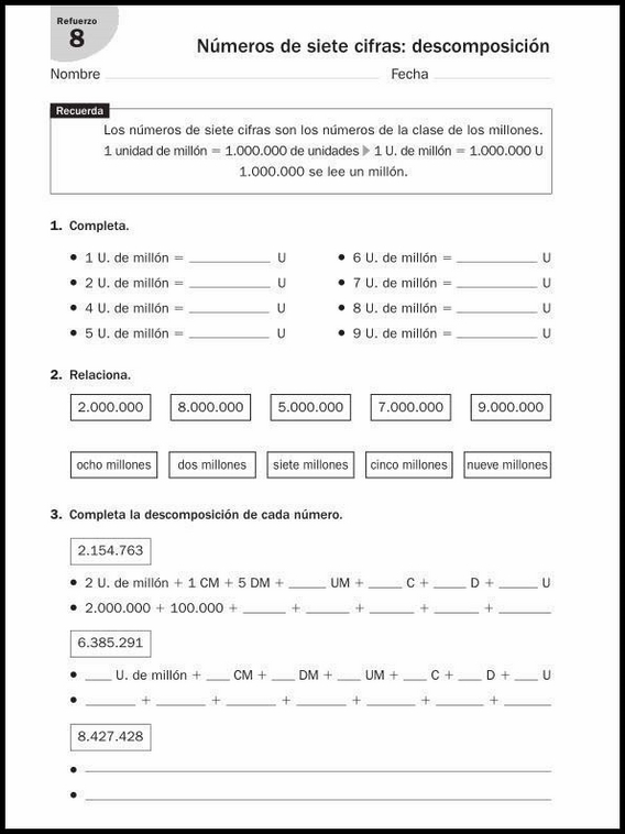 9 años 4º Educacion Primaria Refuerzo 32