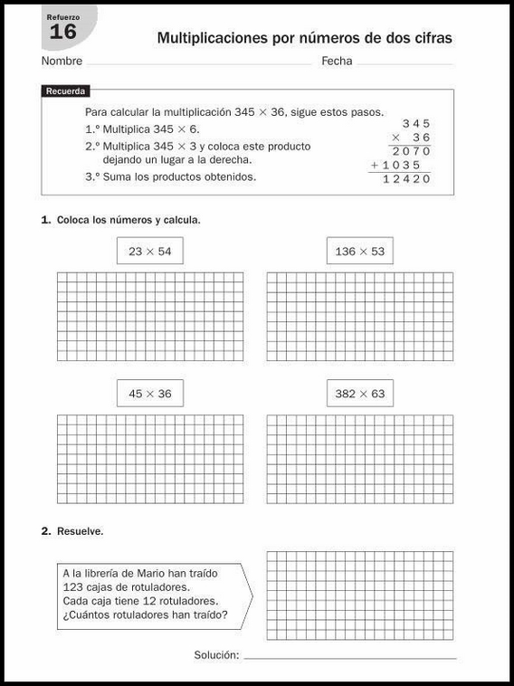 Entraînements de mathématiques pour enfants de 9 ans 40