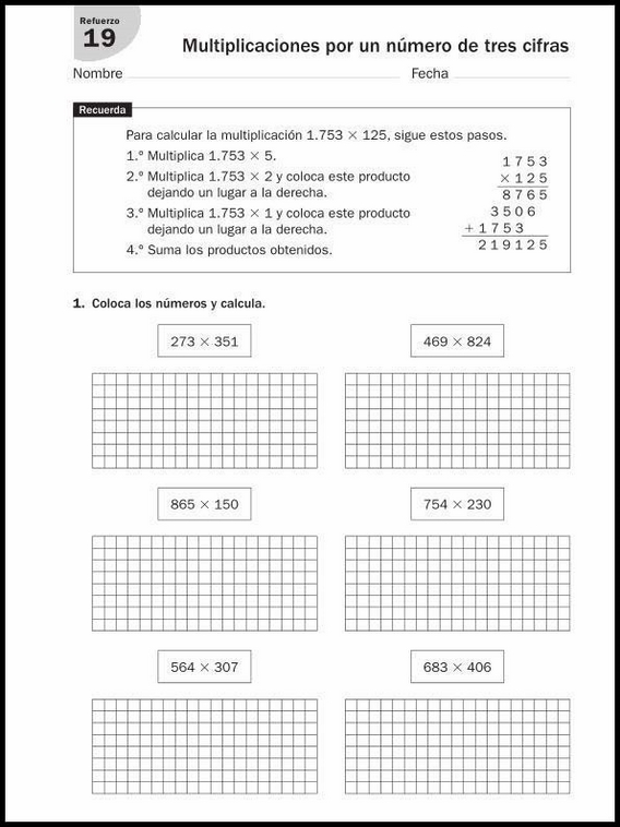 Entraînements de mathématiques pour enfants de 9 ans 43