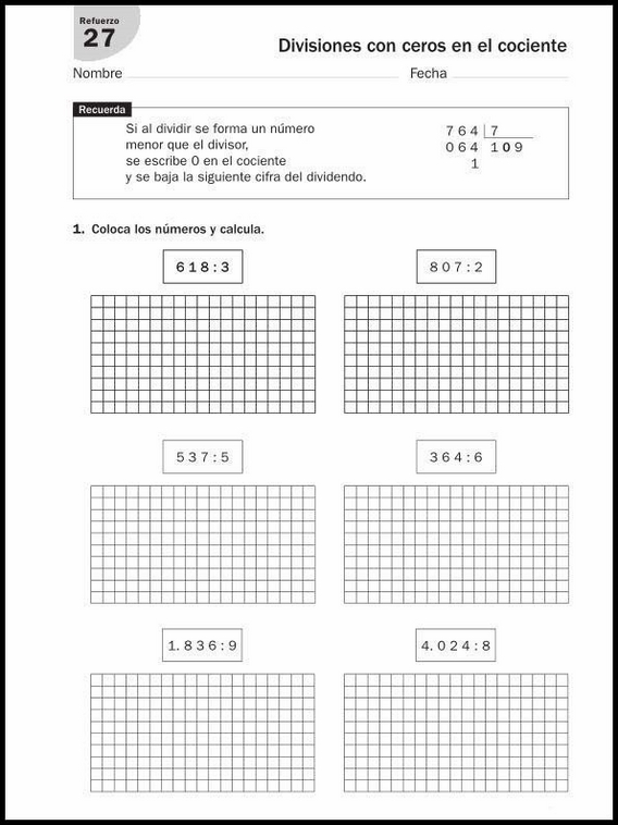 9 años 4º Educacion Primaria Refuerzo 51