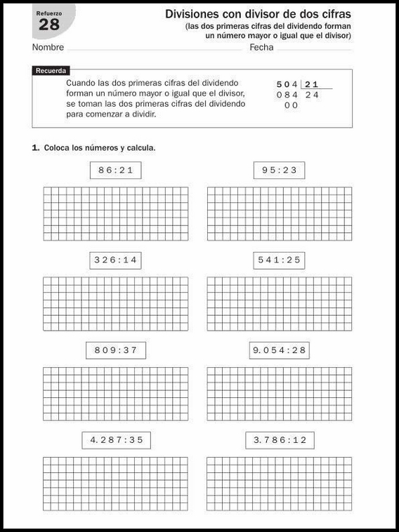 Entraînements de mathématiques pour enfants de 9 ans 52